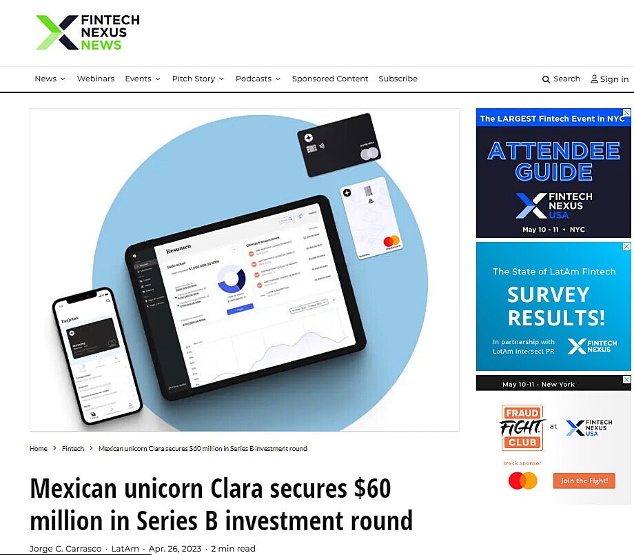 Mexican unicorn Clara secures $60 million in Series B investment round